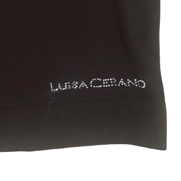 Luisa Cerano scoop neck long sleeve olive top tunic length size 8 - Picture 7 of 9